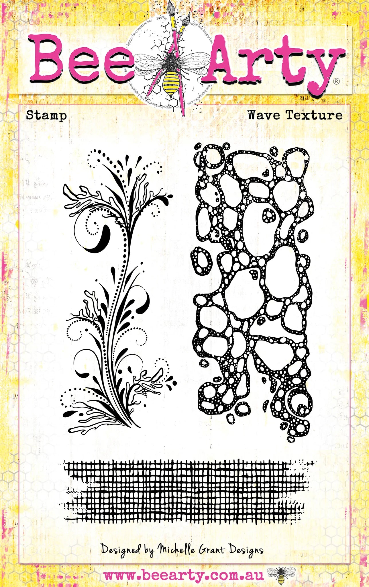 Bee Arty - Wave Texture - Clear Stamp Set