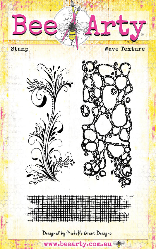 Bee Arty - Wave Texture - Clear Stamp Set