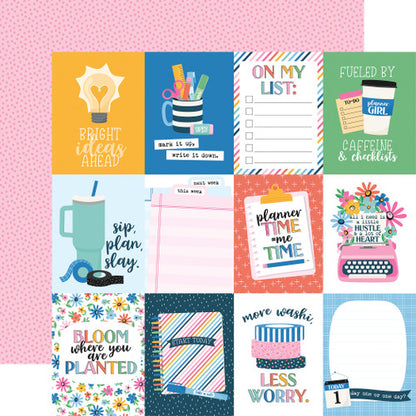 Plan On It Collection Paper Pack 12"X12"