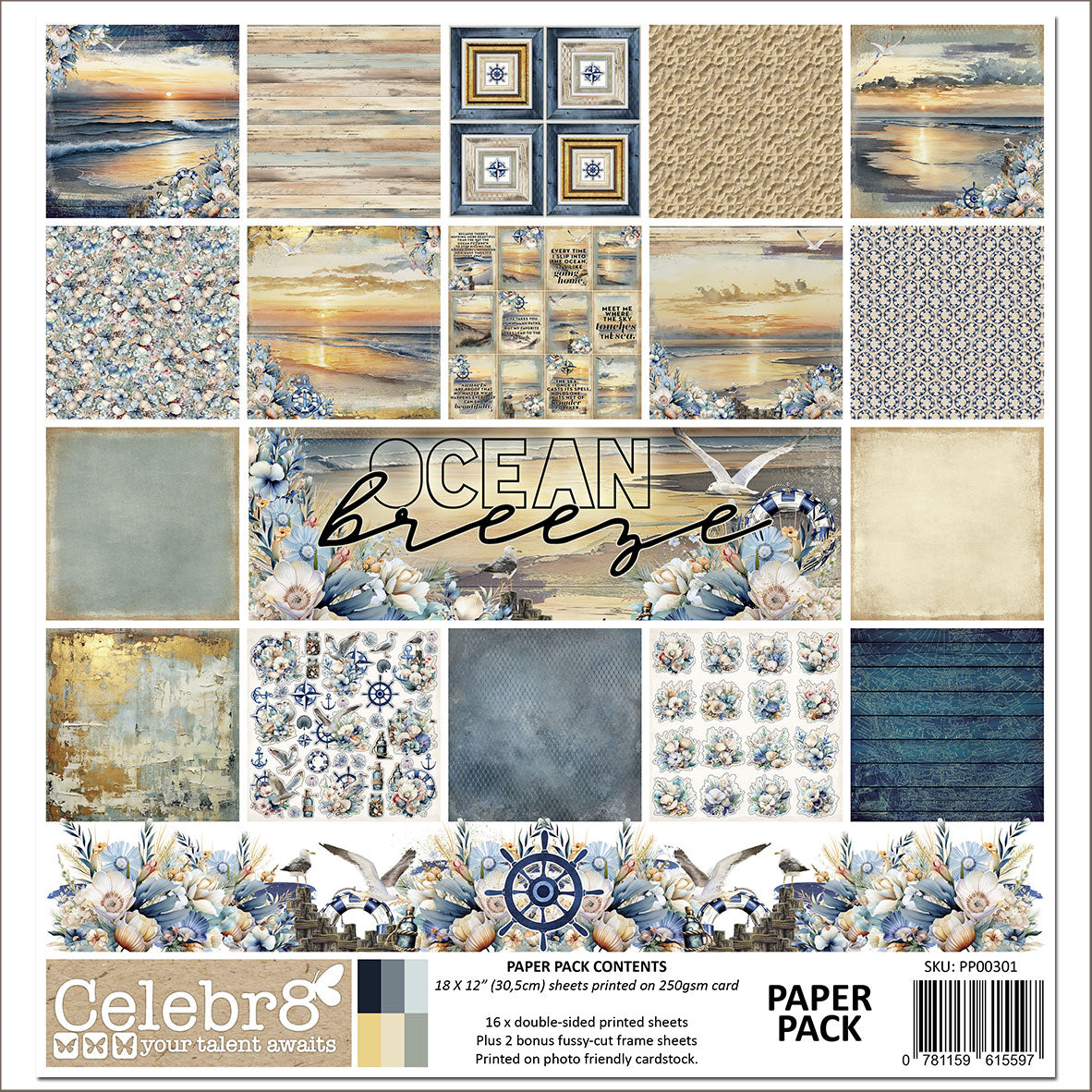 Celebr8 - Ocean Breeze - Paper Pack