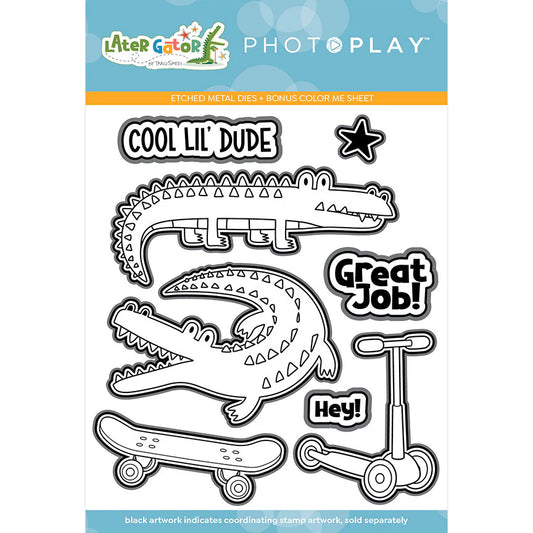 PhotoPlay Paper Later Gator - Metal Dies LTG4745