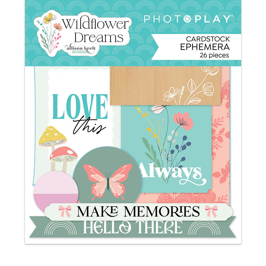 PhotoPlay Paper Wildflower Dreams - Cardstock Ephemera WFD4731