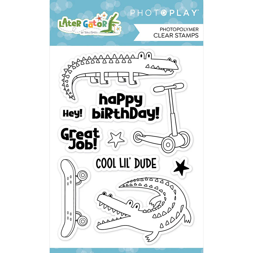 PhotoPlay Papers Later Gator - Element Stamps LTG4744