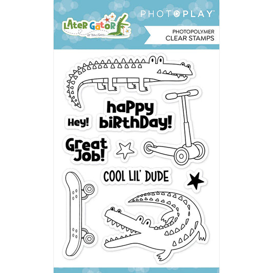 PhotoPlay Papers Later Gator - Element Stamps LTG4744