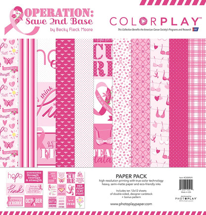 Photo Play Paper Operation Save 2nd Base - Collection Pack Cancer