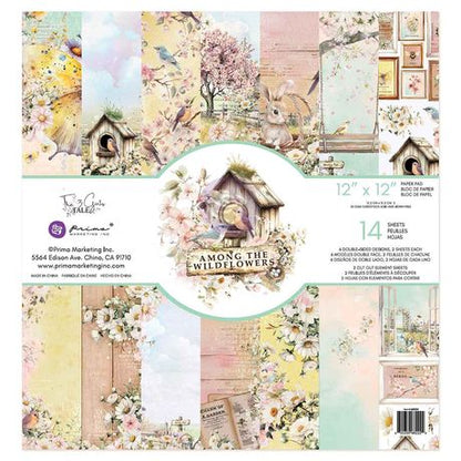 Prima Double-Sided Paper Pad 12"X12" - Among the Wildflowers