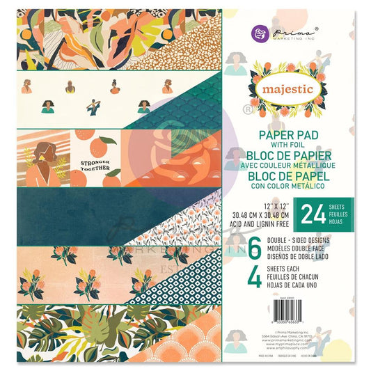 Prima Marketing Majestic Double-Sided Paper Pad 12"X12"