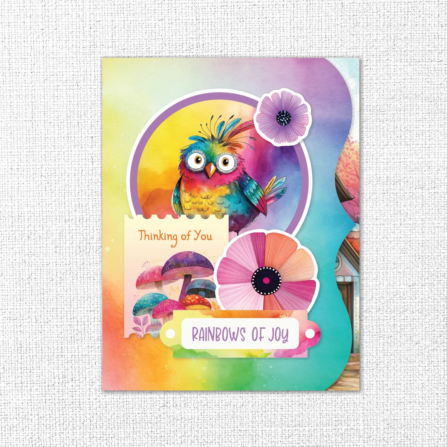 Rainbow Village 8.5" x 11" Mini Junk Journal Folio Kit