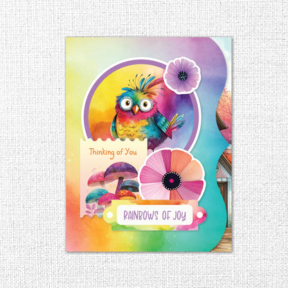 Rainbow Village 8.5" x 11" Mini Junk Journal Folio Kit