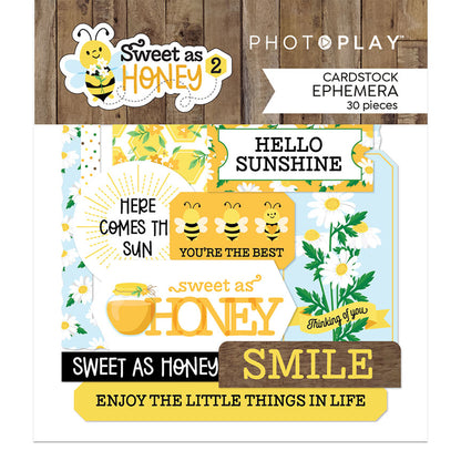 PhotoPlay Papers Sweet as Honey 2 Cardstock Ephemera Pack 30pieces