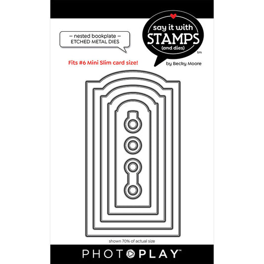 Say It With Stamps - #6 Nested Bookplate Dies