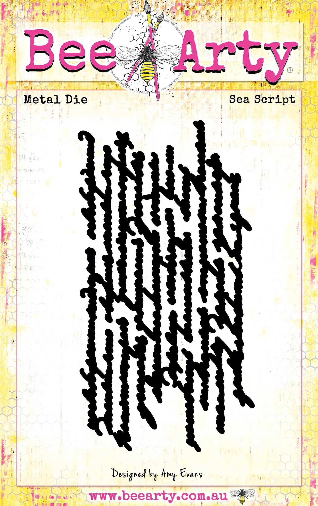 Bee Arty - Sea Script - Metal Die