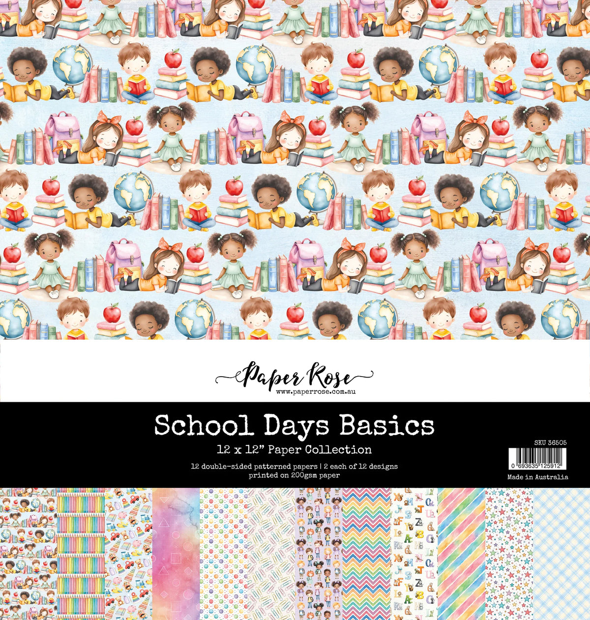 School Days Basics 12x12 Paper Collection