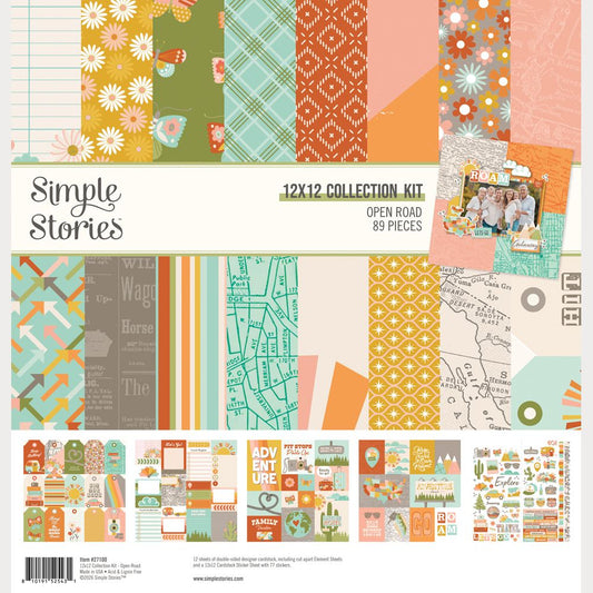 Simple Stories Collection Kit 12"X12" - Open Road