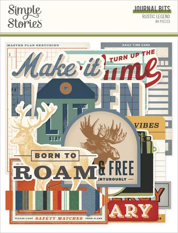 Simple Stories Journal Bits & Pieces Die Cuts - Rustic Legend