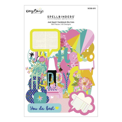 Spellbinders Cardstock Die Cuts by Kelly Bangs - Just Sayin' SCSE-011