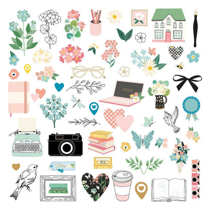 Spellbinders Cardstock Diecut Ephemera From Rosie's Studio - Hello It's Me