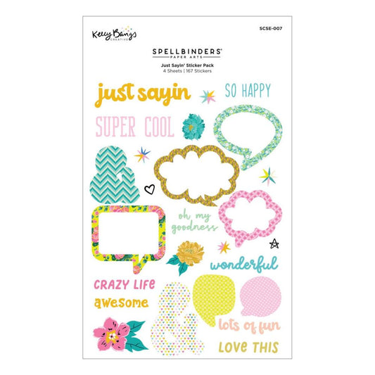 Spellbinders Sticker Pack by Kelly Bangs - Just Sayin' SCSE-007