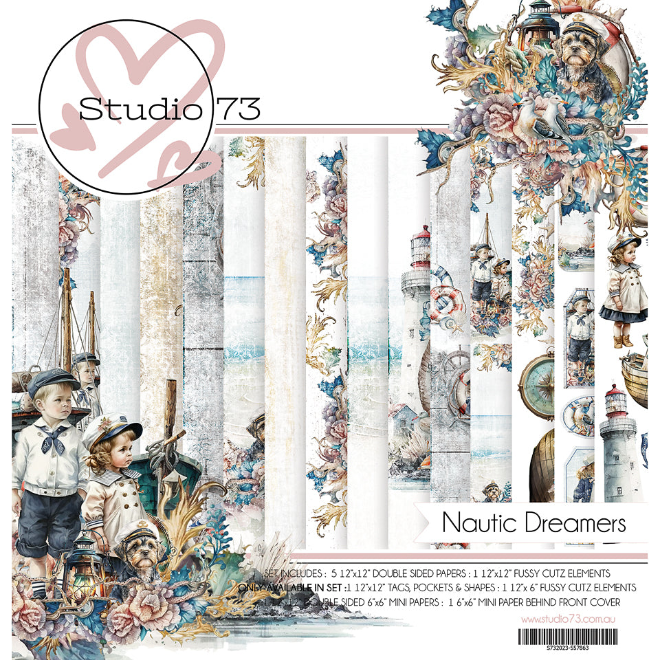 Studio 73 - Nautic Dreamers - 12x12 collection - Captured Hearts Australia