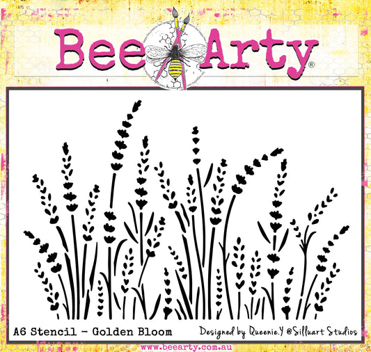 Bee Arty - Golden Bloom - A6 Stencil