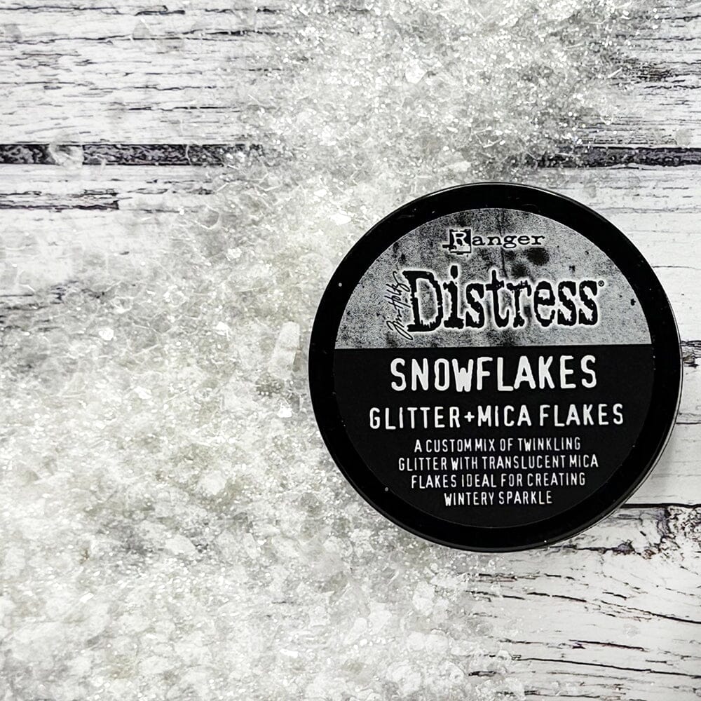Tim Holtz Distress Glitter & Mica Flakes - Snowflakes