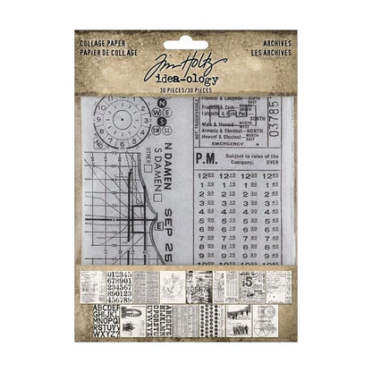 Tim Holtz Idea-ology Collage Paper Archives