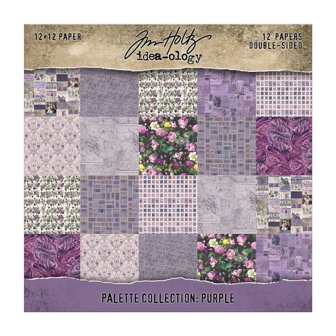 Idea-ology Double-Sided Cardstock 12"X12" - Palette Collection: Purple