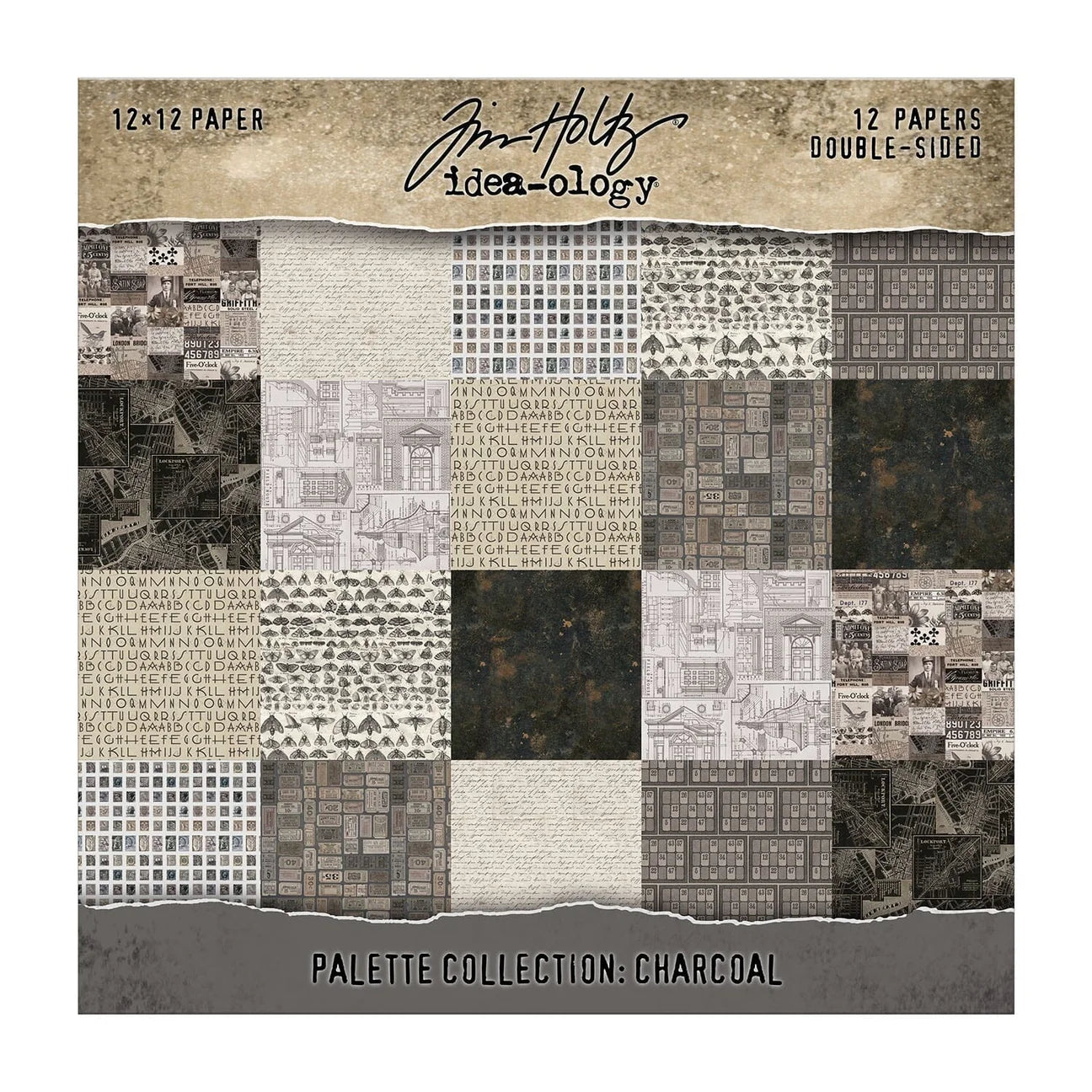 Idea-ology Double-Sided Cardstock 12"X12" - Palette Collection: Charcoal