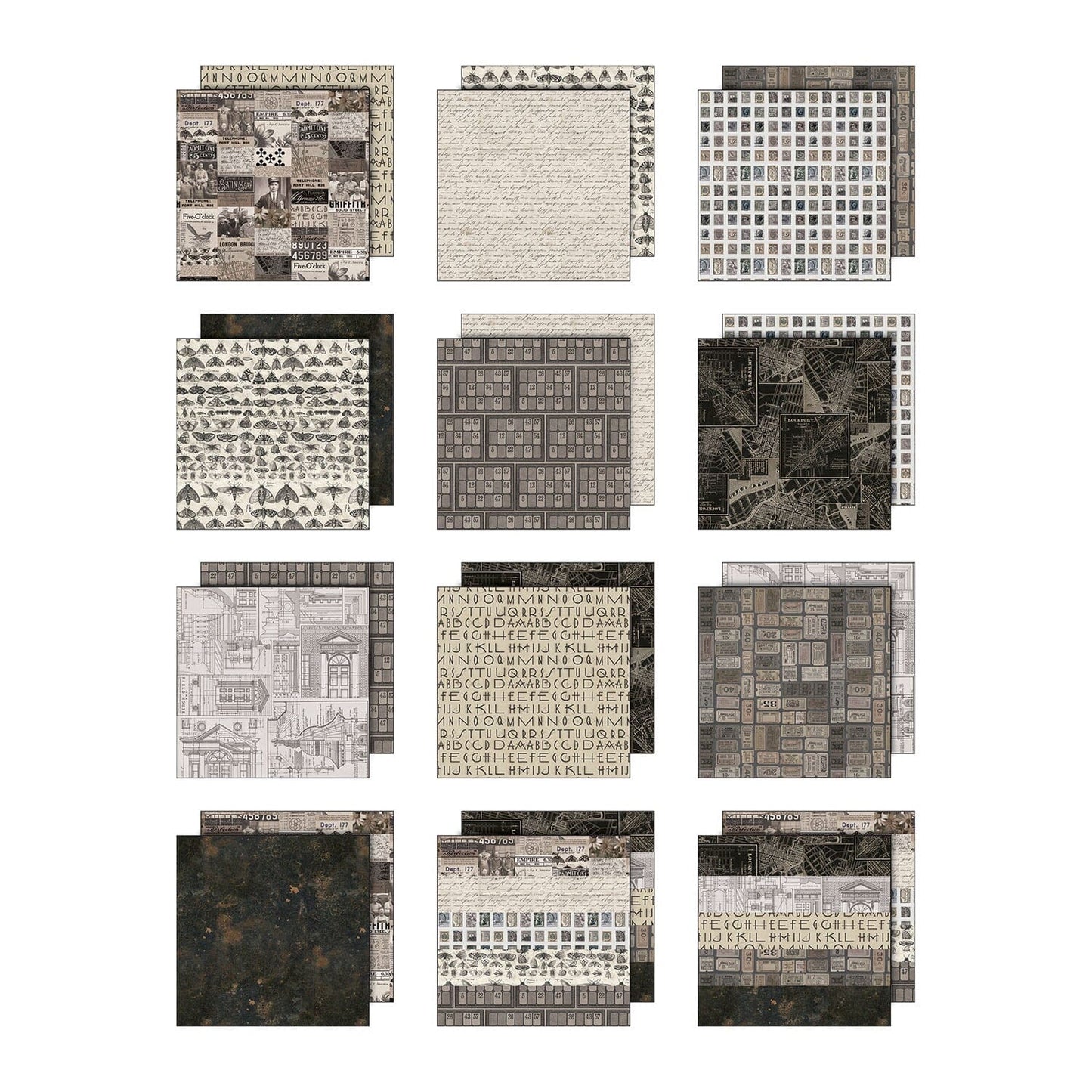 Idea-ology Double-Sided Cardstock 12"X12" - Palette Collection: Charcoal