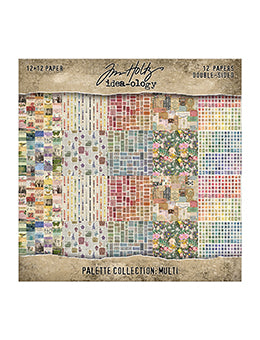 Tim Holtz Idea-ology – Palette Collection Double-Sided Cardstock 12" x 12"
