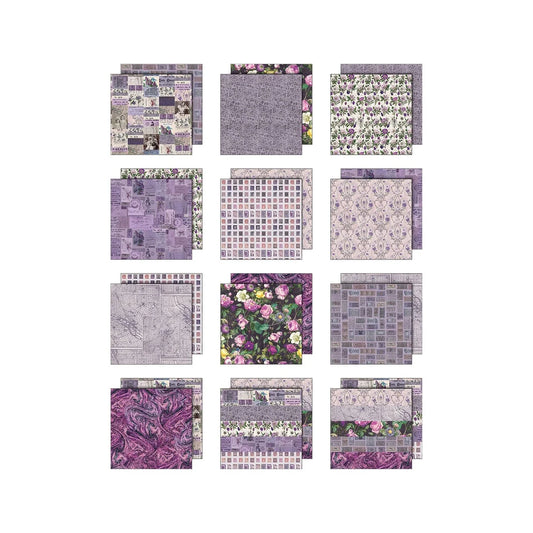 Idea-ology Double- Sided Cardstock 8"x8" - Palette Collection: Purple
