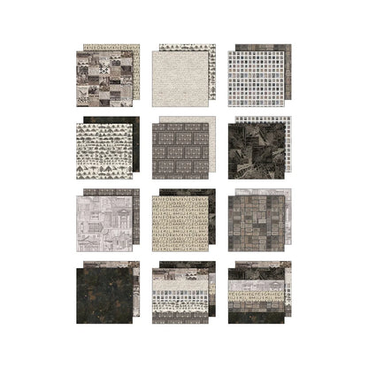 Idea-ology Double- Sided Cardstock 8"x8" - Palette Collection: Charcoal