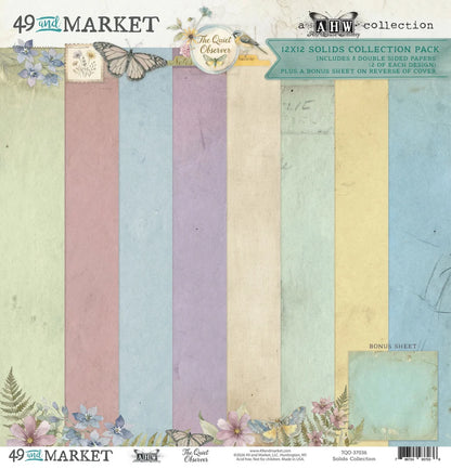The Quiet Observer 12" x 12" Solids Collection Pack by Arthouse Whimsy