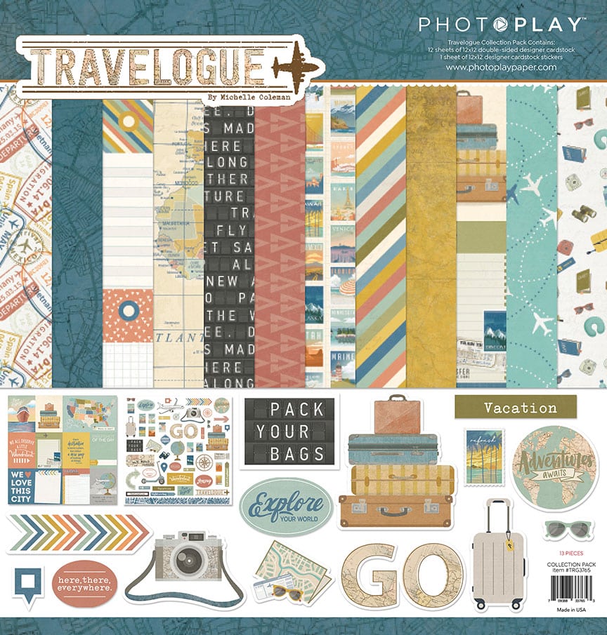 Photo Play Paper Travelogue - Collection Pack