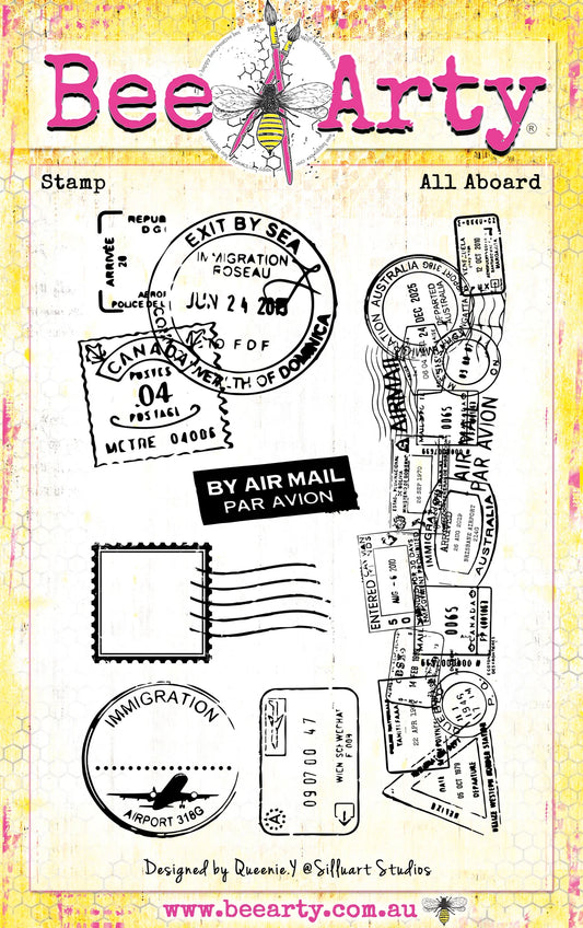 Bee Arty - All Aboard - Clear Stamp Set - The Great Elsewhere