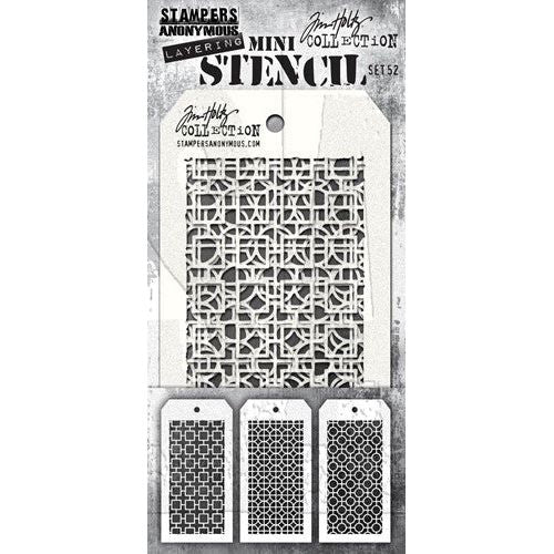 Tim Holtz MINI STENCIL SET #52