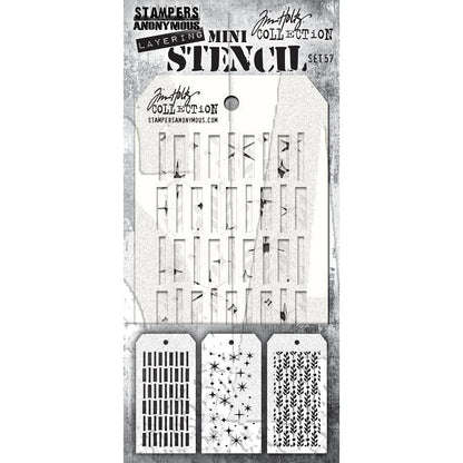 Tim Holtz MINI STENCIL SET #57