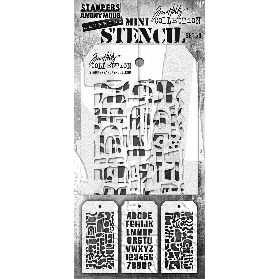 Tim Holtz MINI STENCIL SET #58