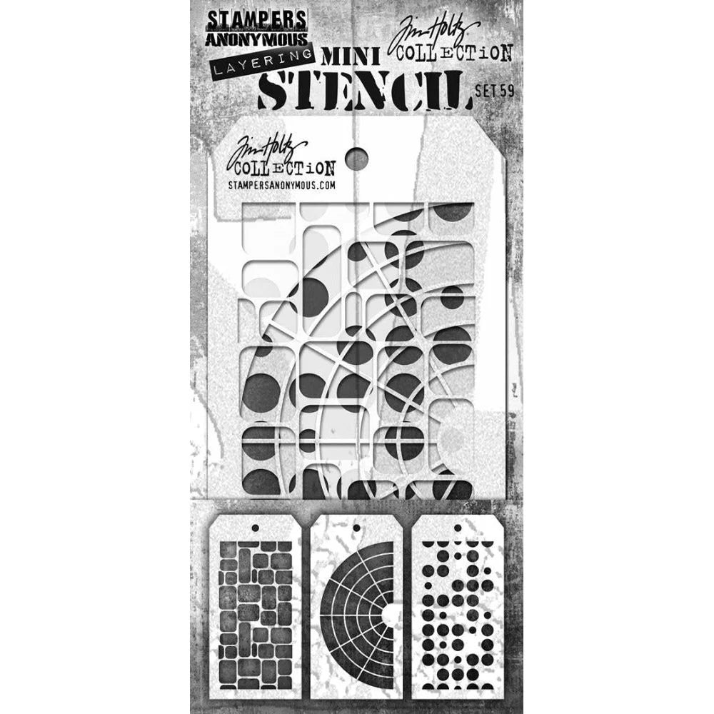 Tim Holtz MINI STENCIL SET #59