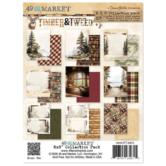 Timber & Tweed 6x8 Collection Paper Pack by Dennis Bruton