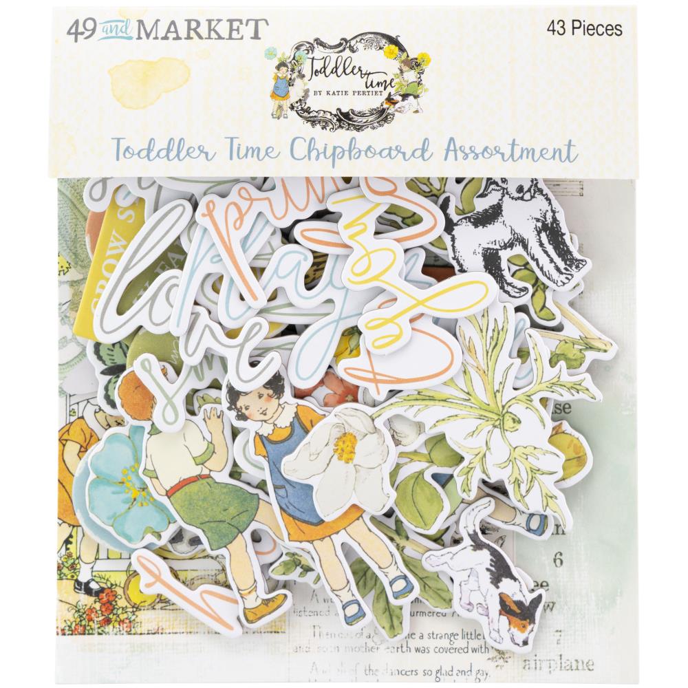 49 and Market Toddler Time Chipboard Assortment