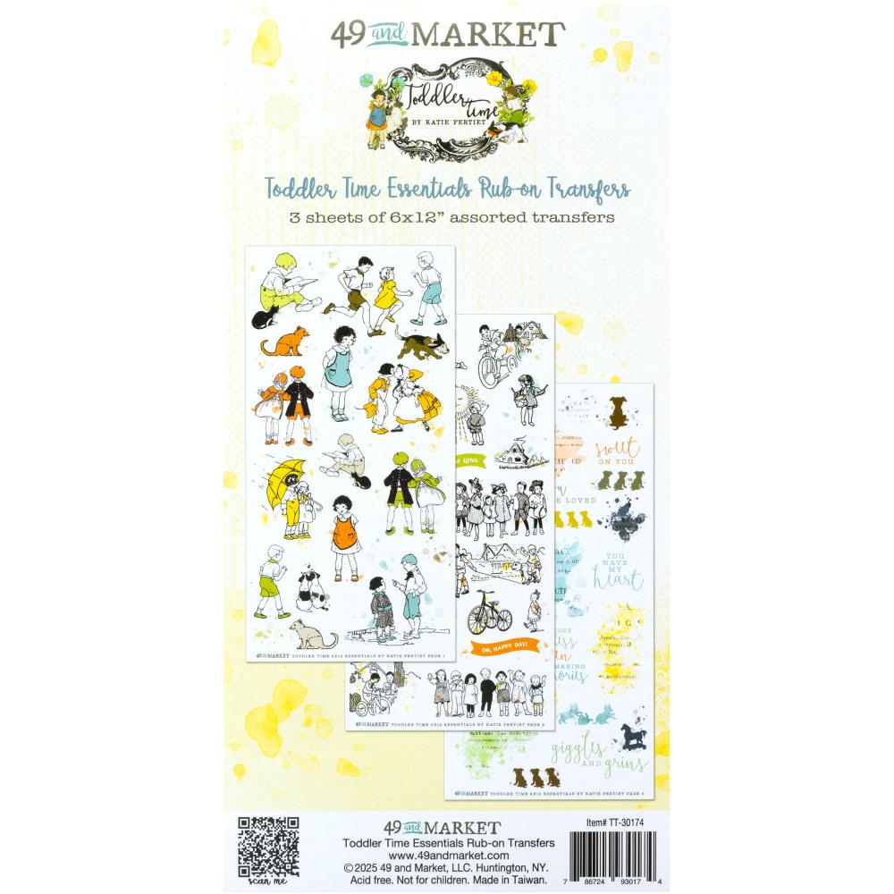 49 and Market Toddler Time Essentials Rub-On Transfer Set