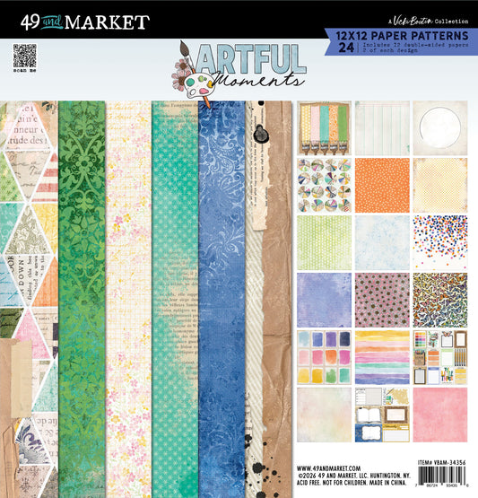 49 and Market - Artful Moments 12x12 Paper Patterns By Vicki Boutin