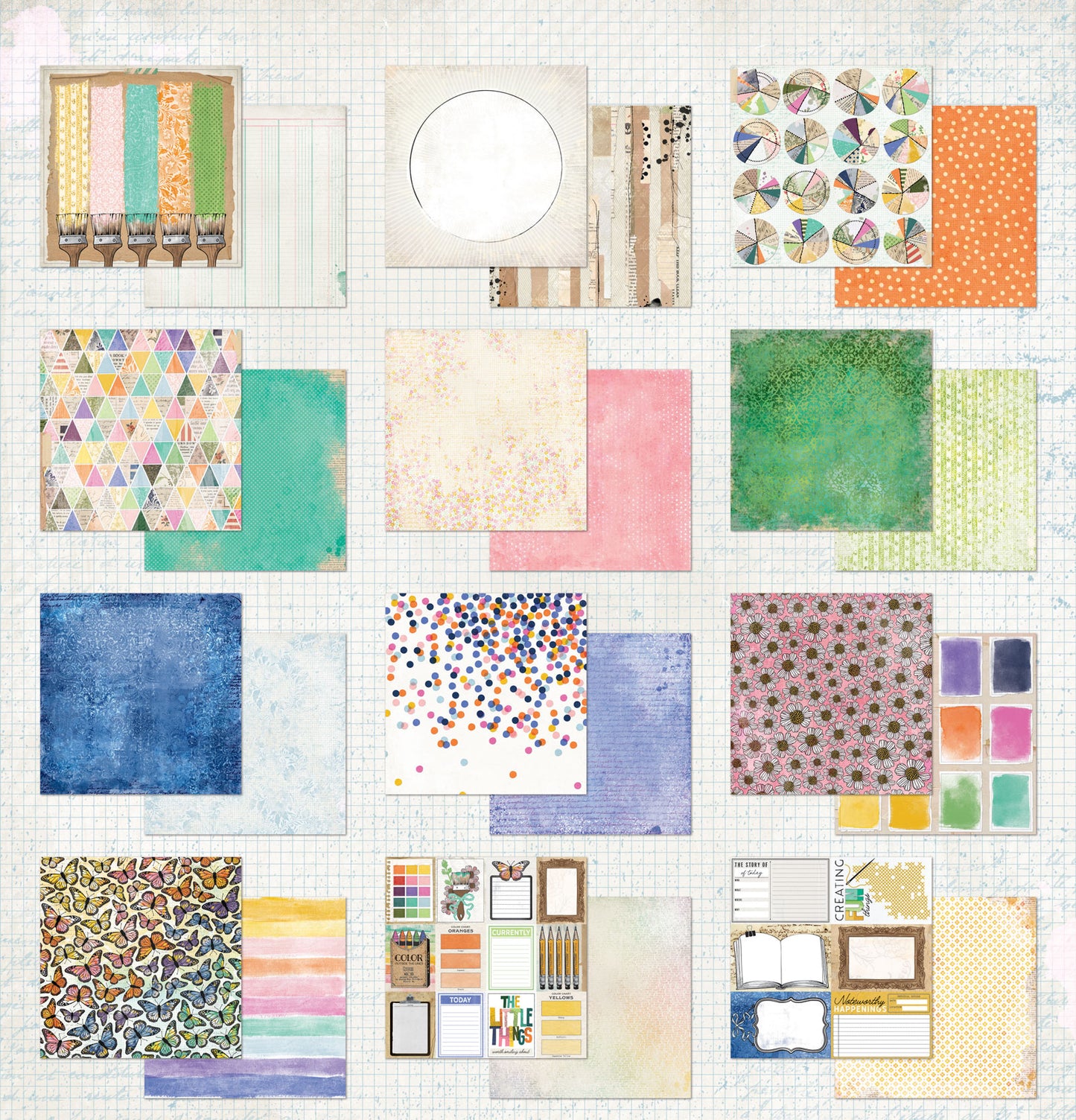 Artful Moments 12x12 Paper Patterns By Vicki Boutin