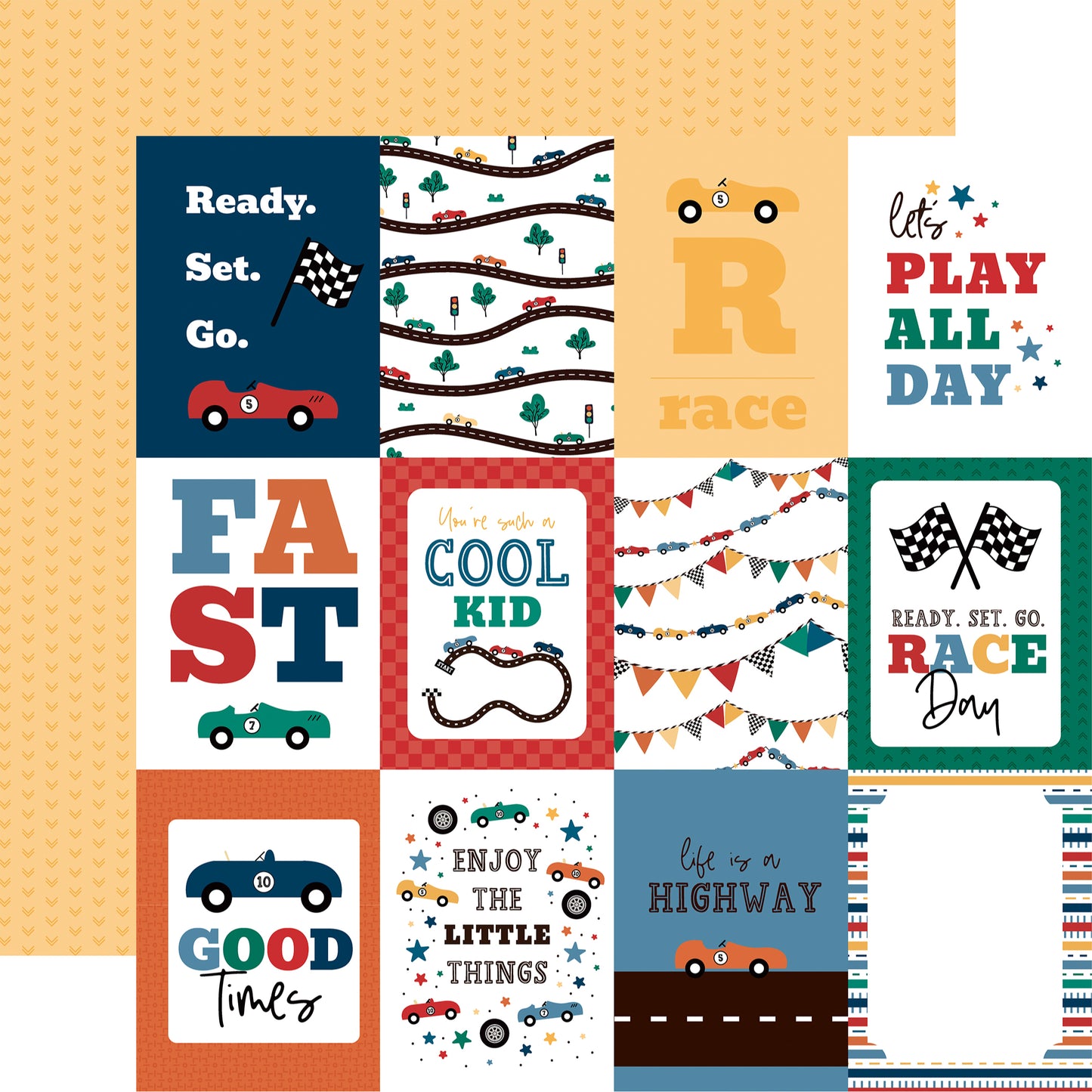 Vroom! Collection Paper Pack 12"X12"