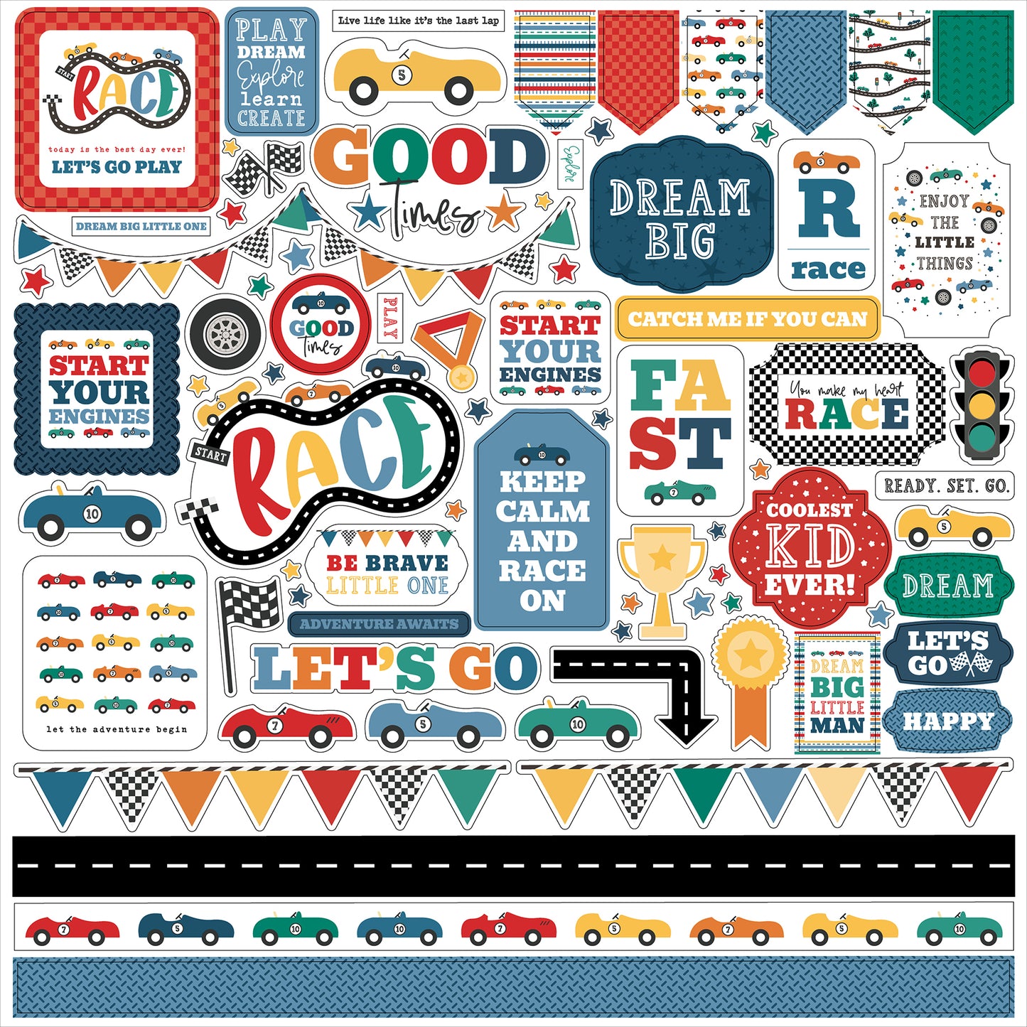 Vroom! Collection Paper Pack 12"X12"