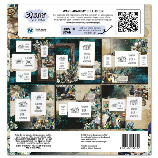 3Quarters Designs - Wand Academy Collection - 12"x12" Pack