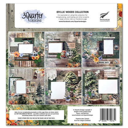 3Quarters Designs - Idyllic Woods - 12"x12" Pack