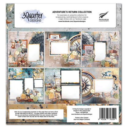 3Quarters Designs - Adventures Return - 12"x12" Pack