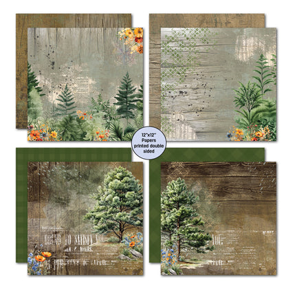 3Quarters Designs - Idyllic Woods - 12"x12" Pack